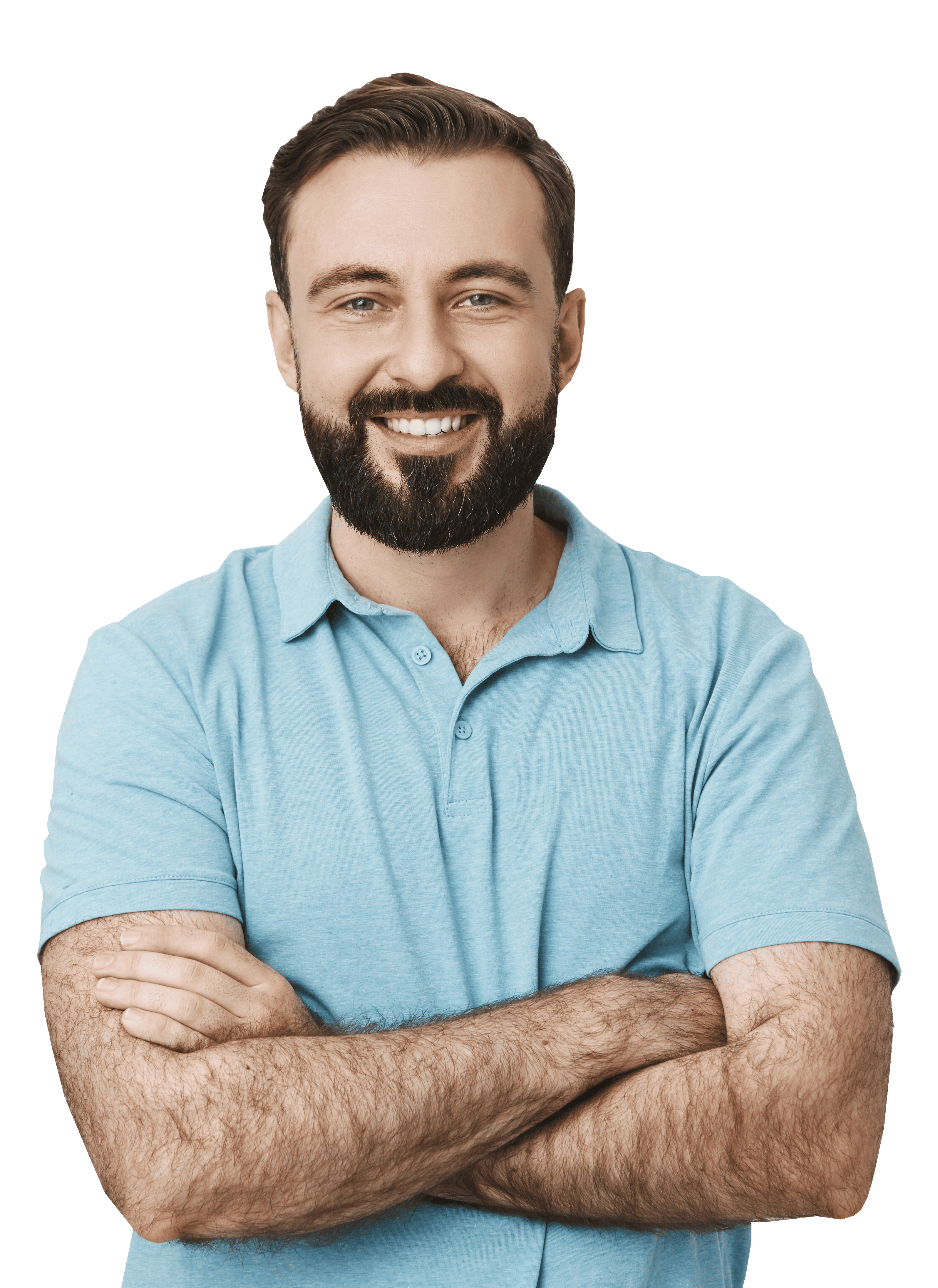 image of a man happy to have a digital catalog made with Exponere